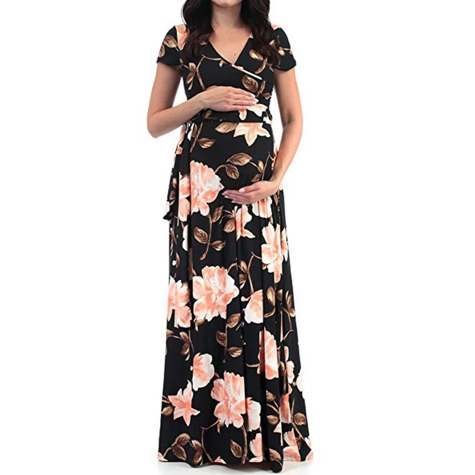 Women's Fashion V-neck Short Sleeve Dress - Image 7