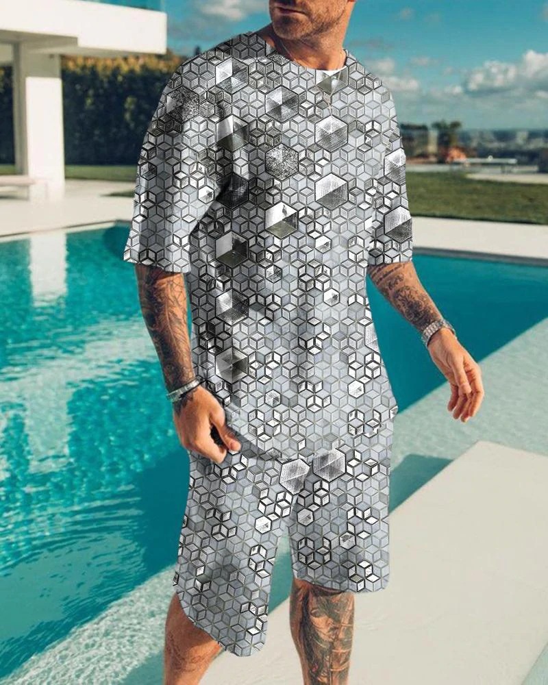 Men's New Summer Short Sleeve Shorts