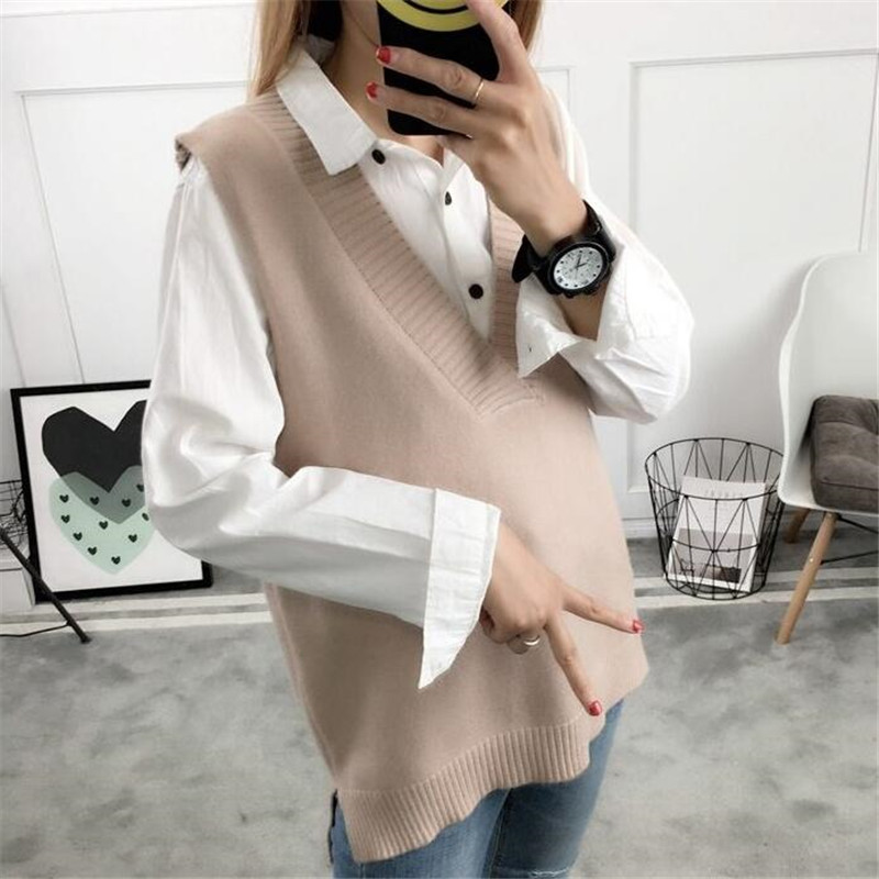 Title 6, Womens Sweater Spring And Autumn Wool Vest Sle...