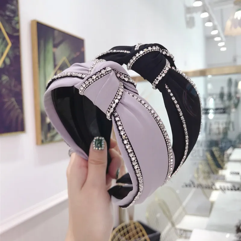 Crystal Knot Wide Headband