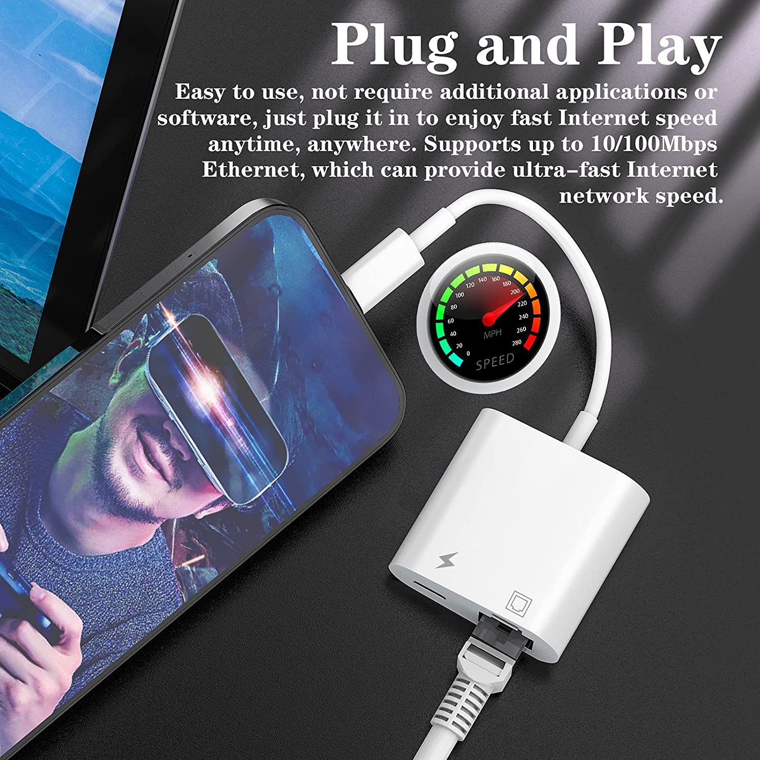 Network Card Connector Mobile Phone Connection Network Cable