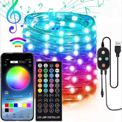 LED Light String 40-key Infrared Wireless Remote and Bluetooth