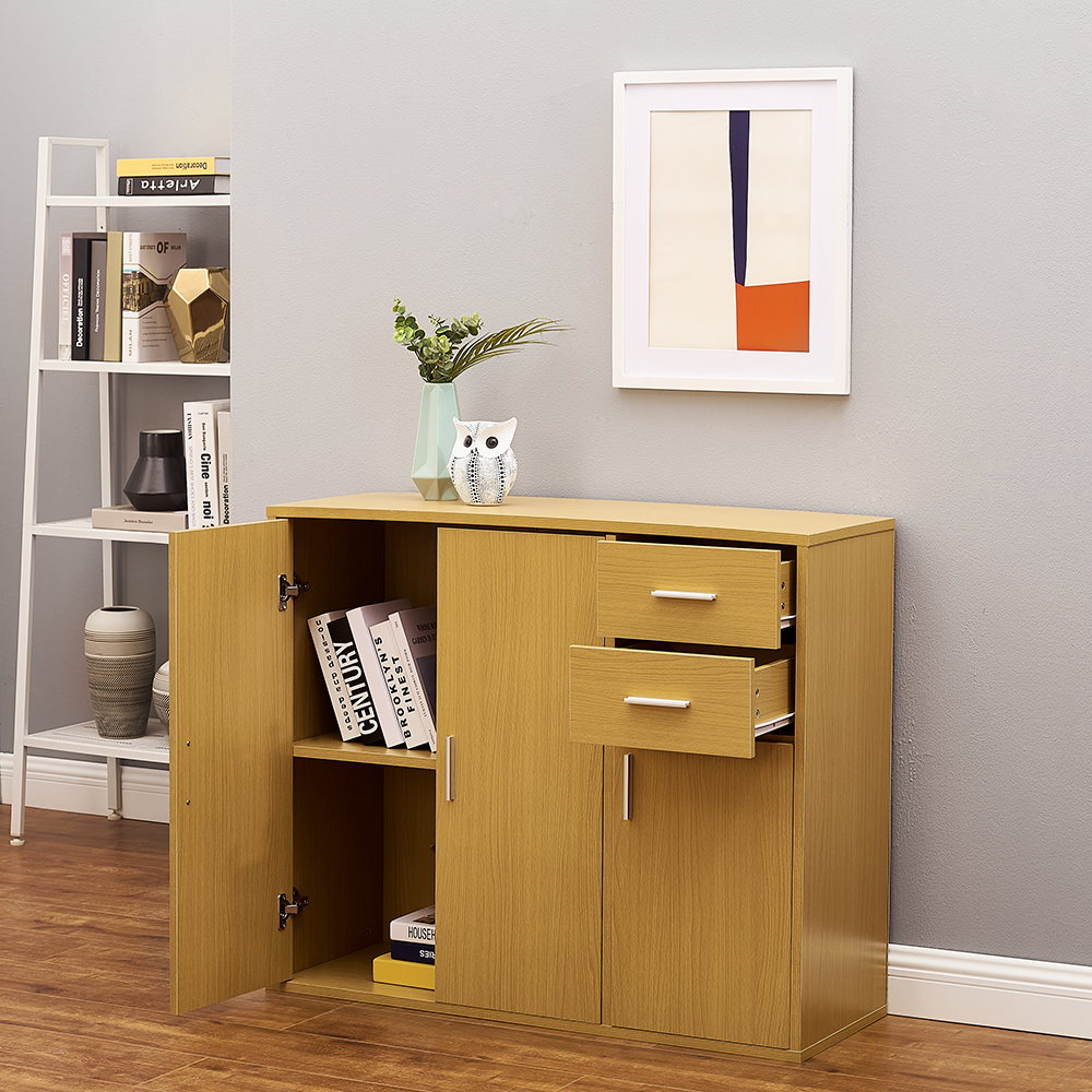 Modern Display Cabinet Cupboard Unit Sideboard Buffet Living Room Furniture — image 3