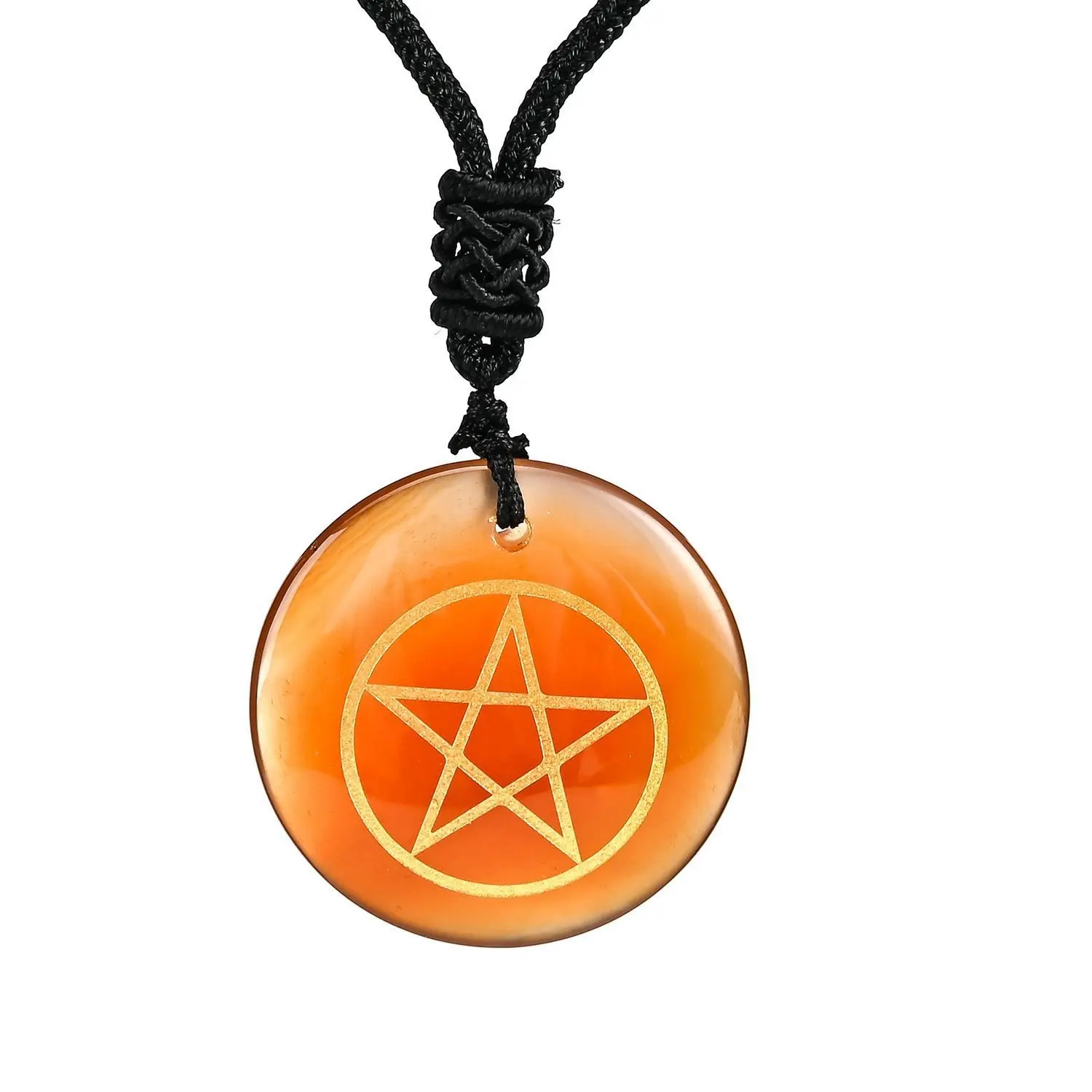 Natural Amethyst Ancient Egyptian Pentacle Necklace