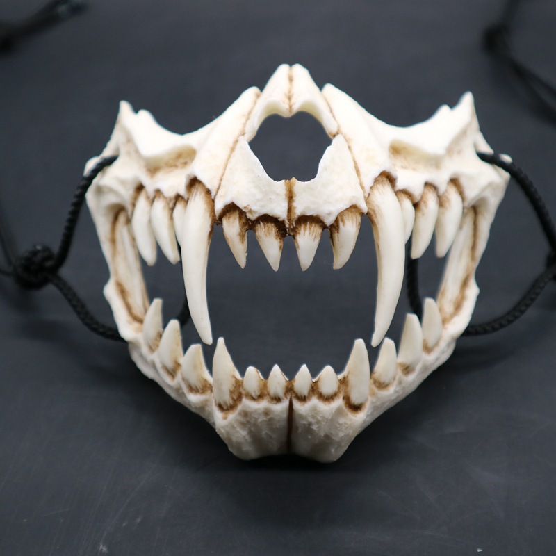 Masque d'horreur japonais en résine série Tigre