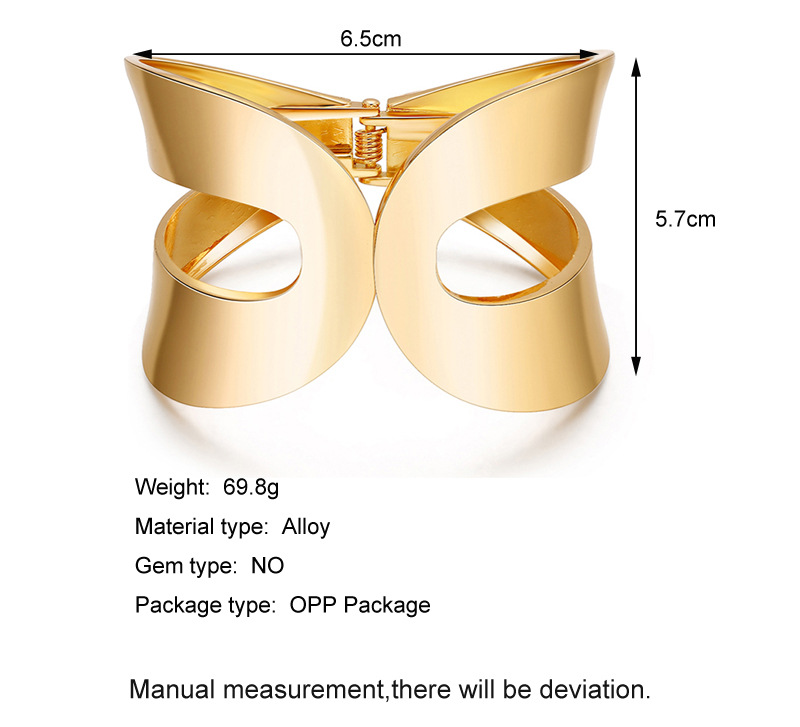 Bracelet Water Drop Hollow Symmetrical Opening Bracelet