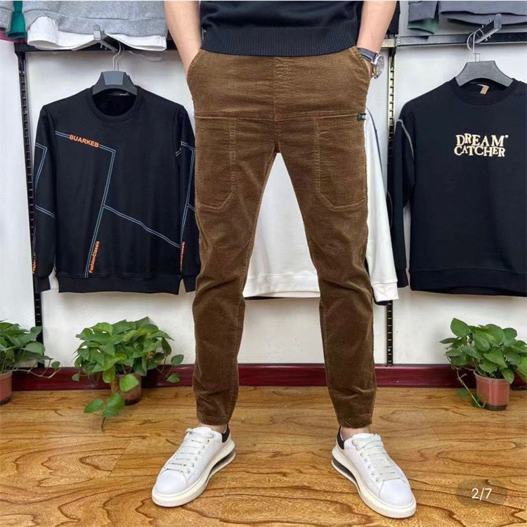 Title 4, Mens Six Pocket Velvet Casual Pants Corduroy S...