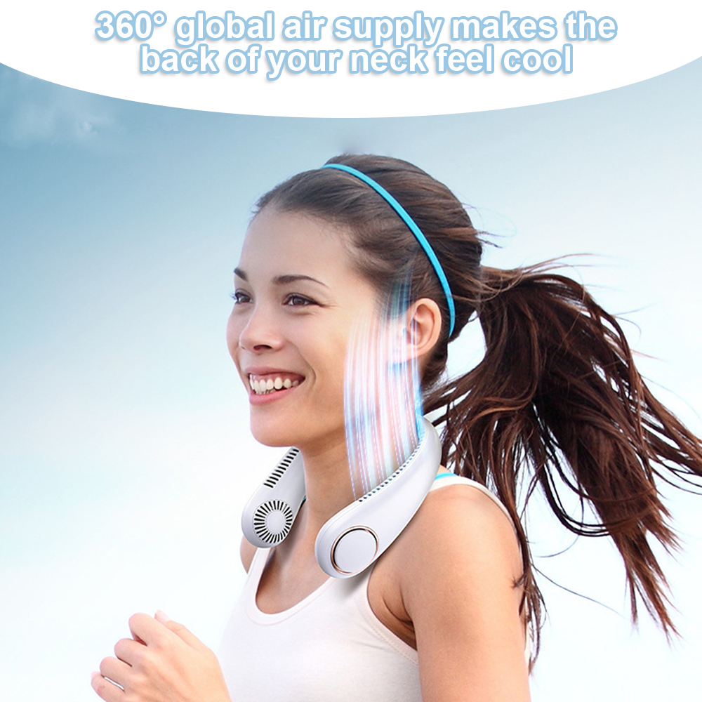 Neck Fan Bladeless Premium Air Conditioner Personal Cooling Fan Travel Portable