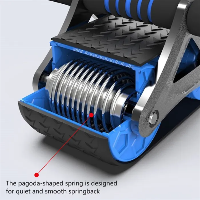Double Wheel Ab Roller with Automatic Rebound, Core Exercise Wheel for Home Workouts - detail photo 8