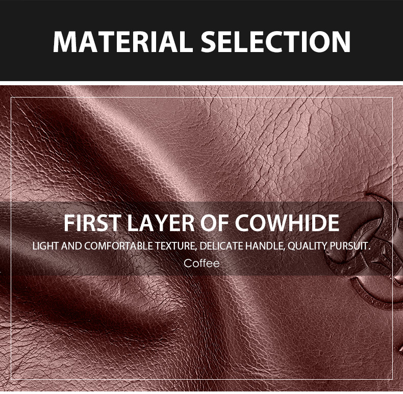 First Layer Cowhide Men's Casual One Shoulder Messenger Bag