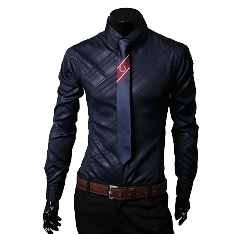 Title 6, Camicia da uomo a maniche lunghe in twill con m...