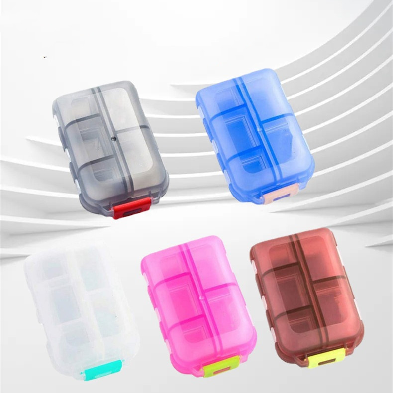 Travel Pill Organizer 10 Grid  Moisture Proof Pills Box For Pocket Purse Daily Pill Case Portable Medicine Vitamin Holder Container - Image 4