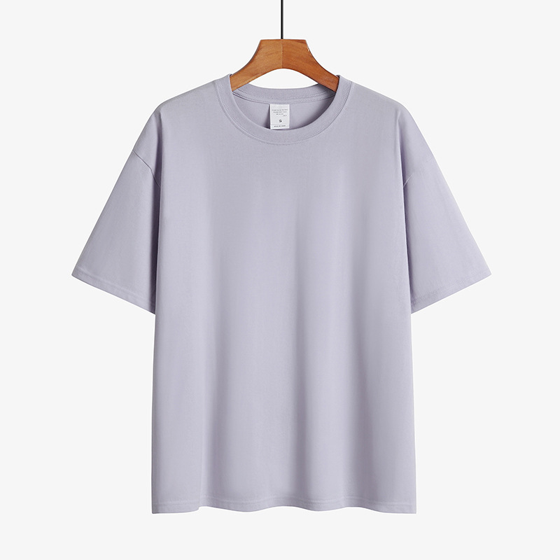 Title 5, Fashion Simple Blank Loose Shoulder Short Sleeves