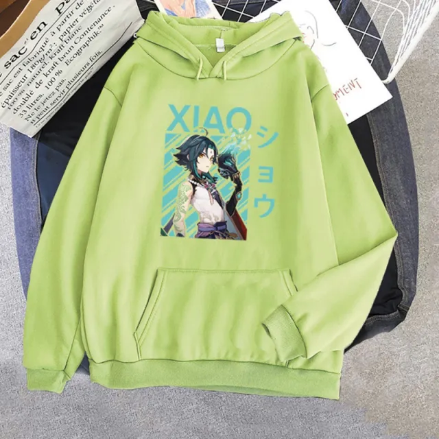 Couple Fleece Hooded Pullover Sweater Lightgreen - Shop at LoveMi