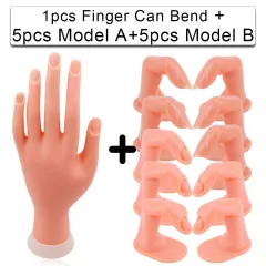 Simulation Of Finger Bending Of Model Inserting Nail Display Stand - G - View 1