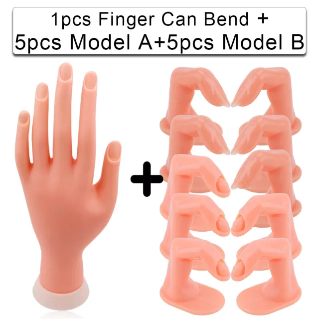 Simulation Of Finger Bending Of Model Inserting Nail Display Stand G - Shop at LoveMi