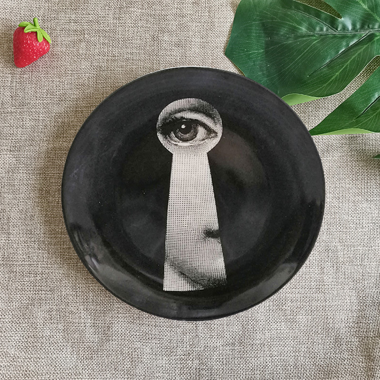 Title 7, Background Wall Ceramic Hanging Plate Wall Deco...