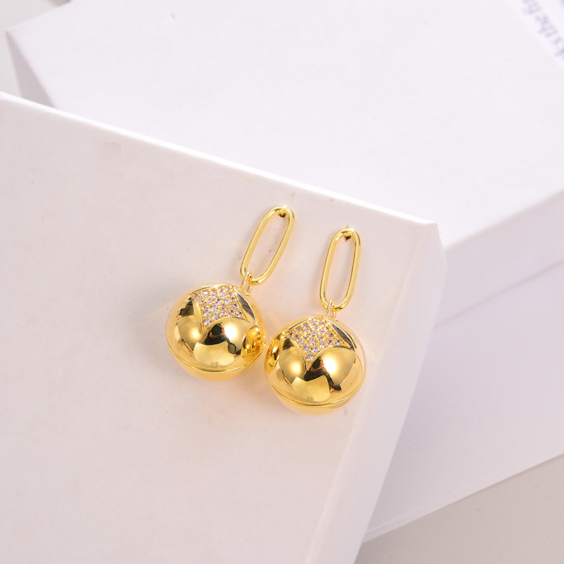 New European And American Cross-border Inlaid Fashion Earrings