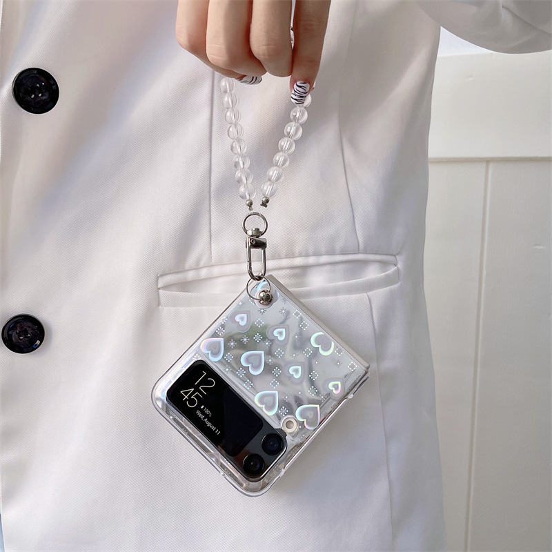 Folding Screen Mobile Phone Case With Simple Hard Shell - Image 2
