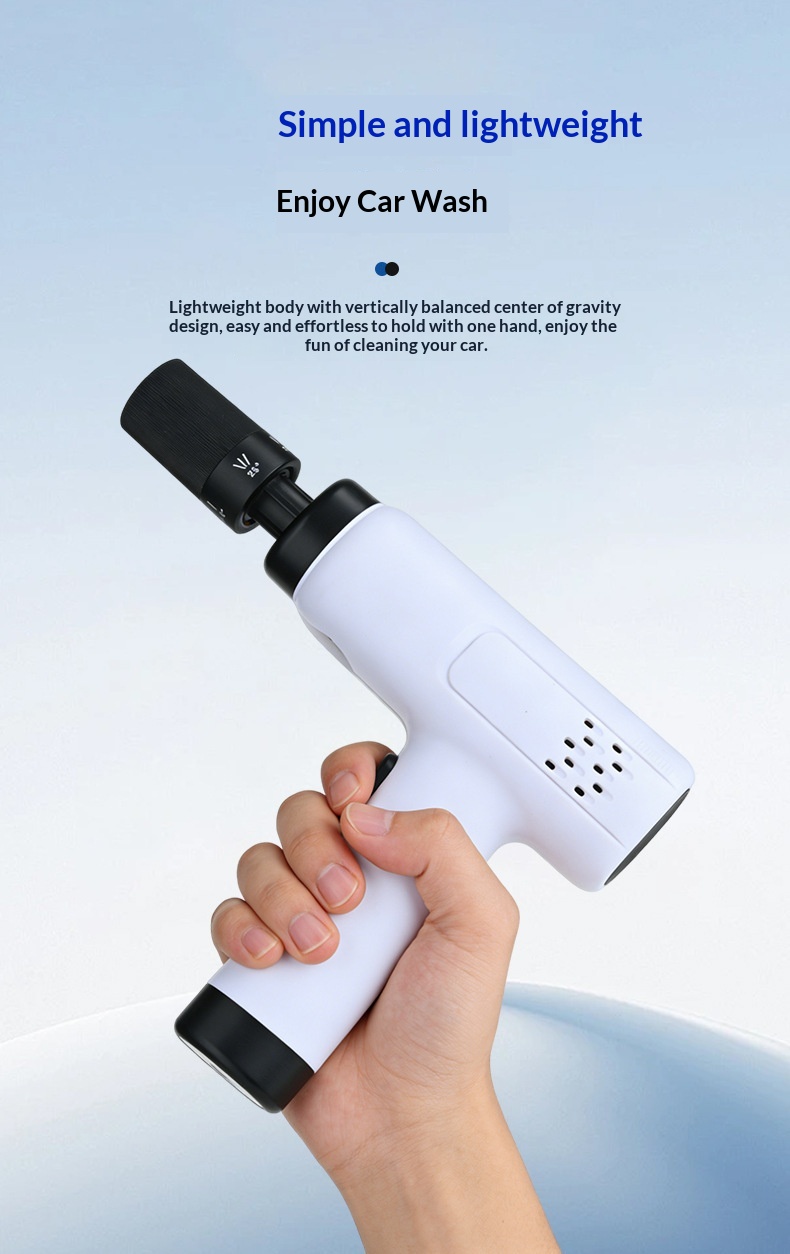 Mini Cordless Portable High Pressure Car Wash Gun, Powerful Handheld Washer For Home & Auto 5