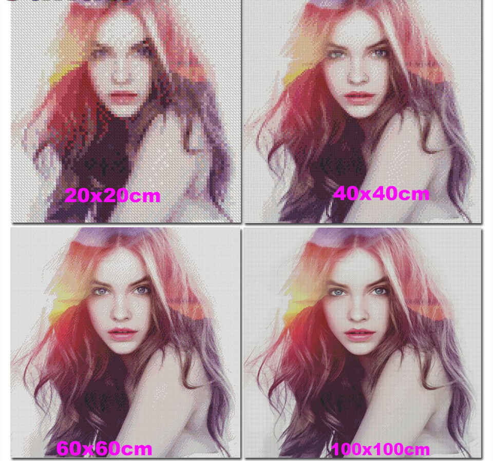 5D Diamond Embroidery Mosaic Sad Angel Girl Diamond Painting Full Square Round Diamond Needle Cross Stitch