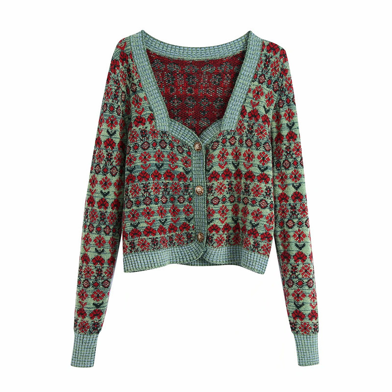 Title 4, European And American Womens Jacquard Knitted ...