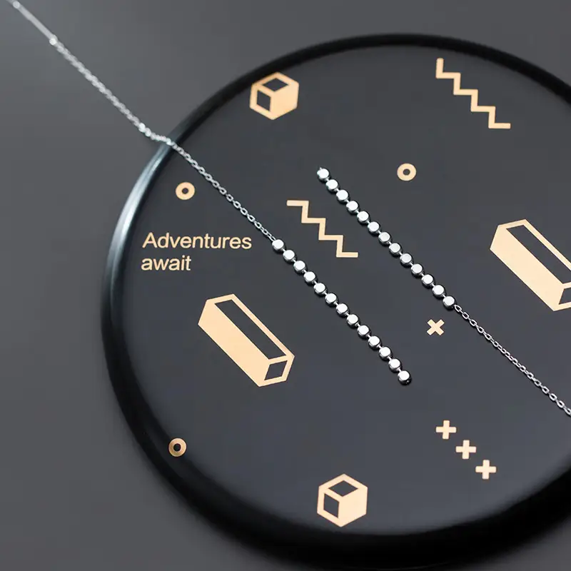 Small Discs Connected To Simple And Trendy Earrings