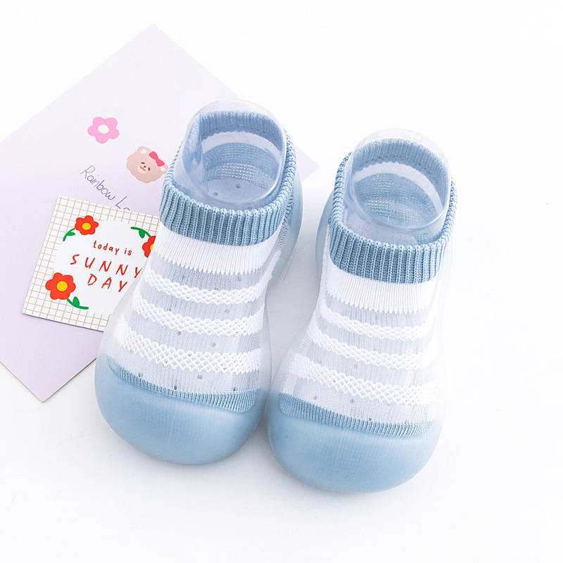 Title 8, Baby Ice Silk Non-slip Socks Shoes Soft Bottom ...