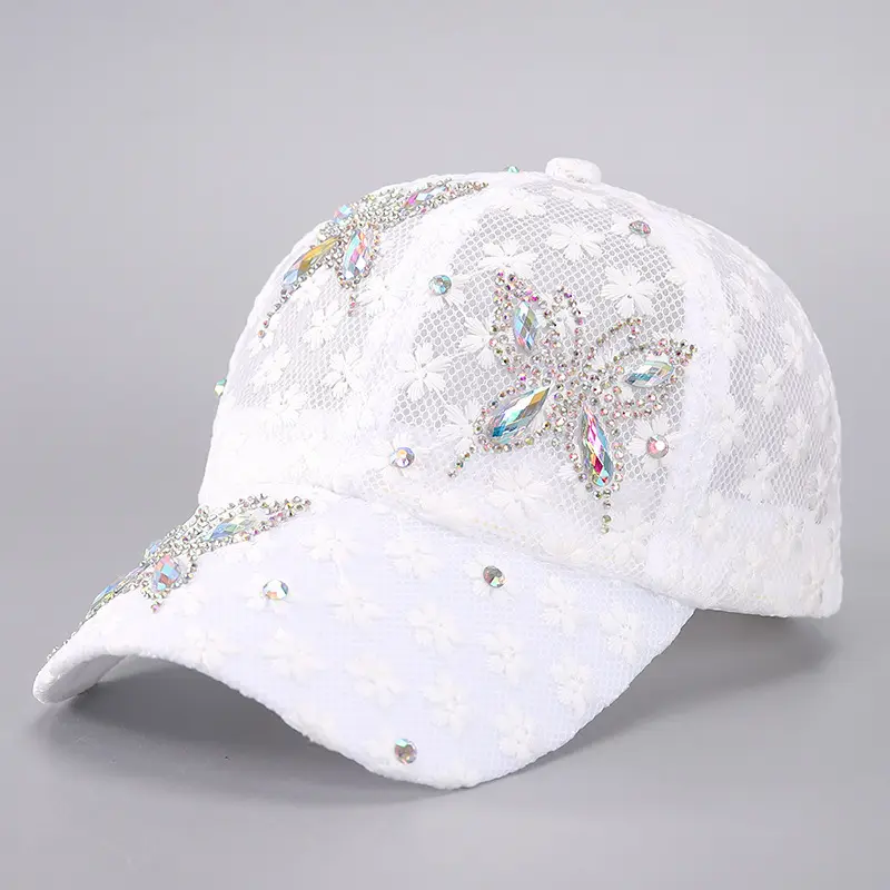 Women's Glittering Diamond Butterfly Pattern Net Fabric