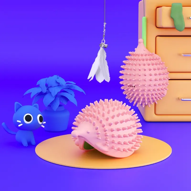 New Pet Toy Hedgehog Cat Corner Tickler Cat Mint