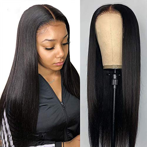 Brazilian Straight Front Lace Wig Human Hair Black - Shop at LoveMi