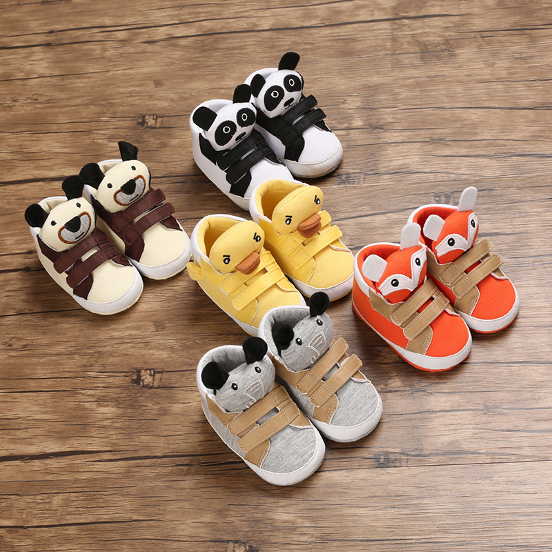 Soft Sole Cartoon Middle Top Toddler Shoes