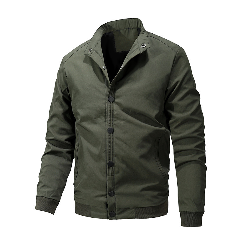 Men's Fashion Casual Solid Color Coat Top