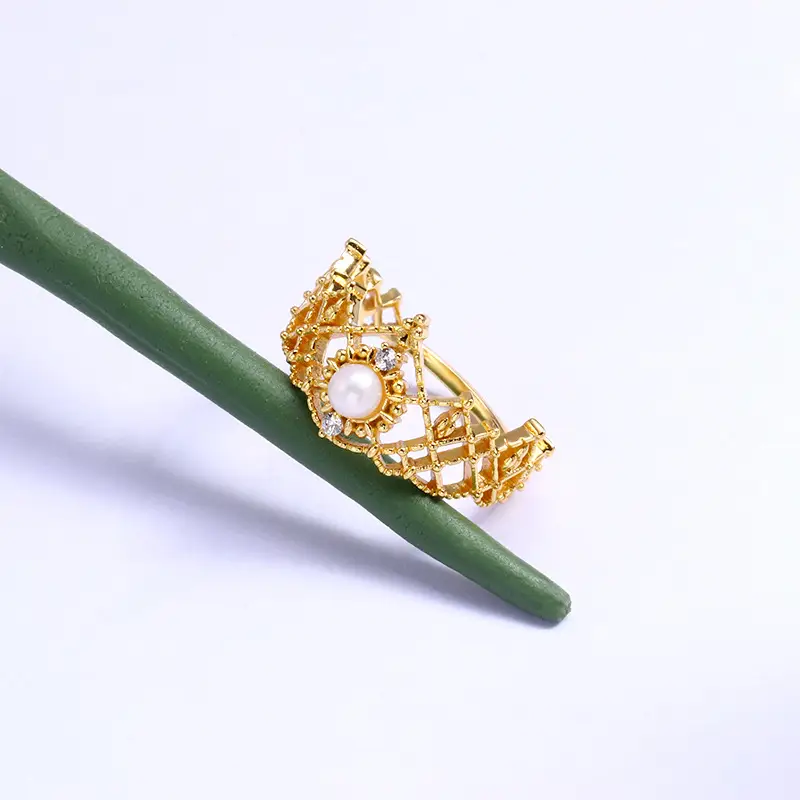 Women's Natural Freshwater Pearl Ring