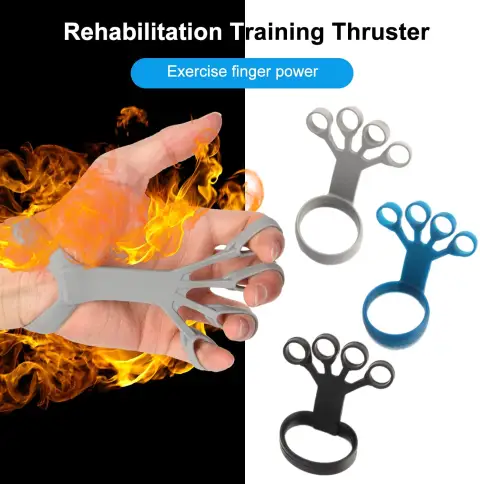 Silicone Grip Device Finger Exercise Stretcher Arthritis Hand Trainer