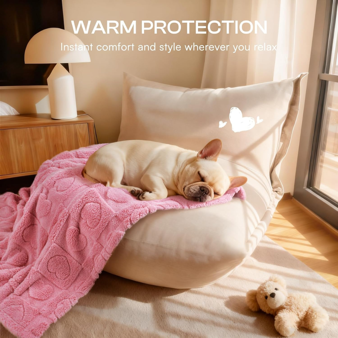 Couverture pour petit chien en polaire douce, lavable en machine
