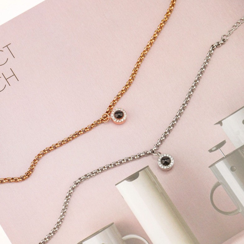 Design Diamond Projection Couple Bracelet