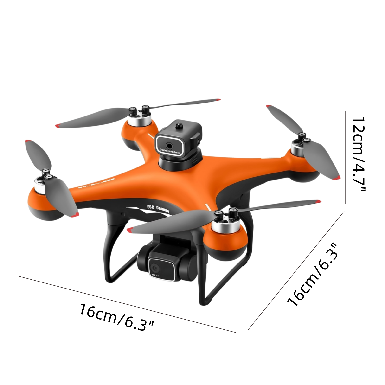 S116 - Dual Camera - Orange - Dual Battery