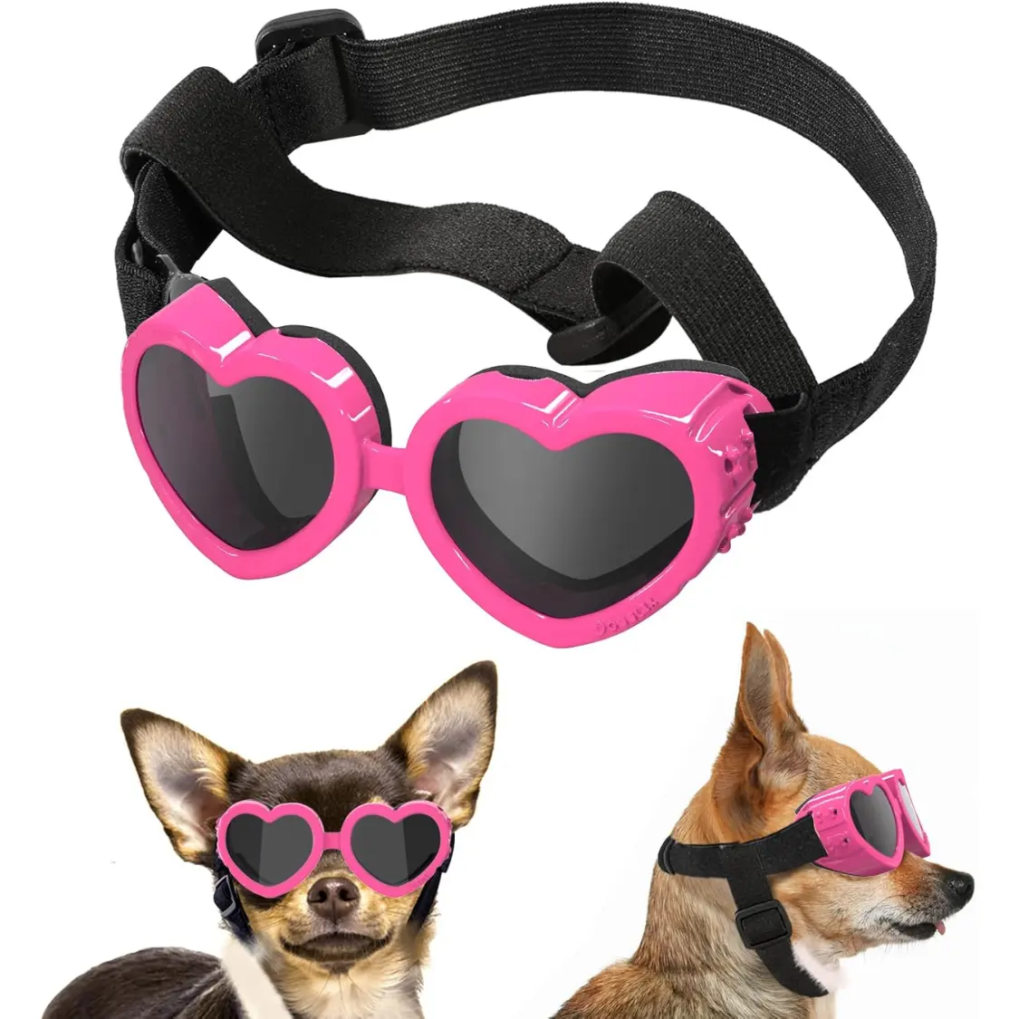 Small Dog Sunglasses UV Protection Heart Shape