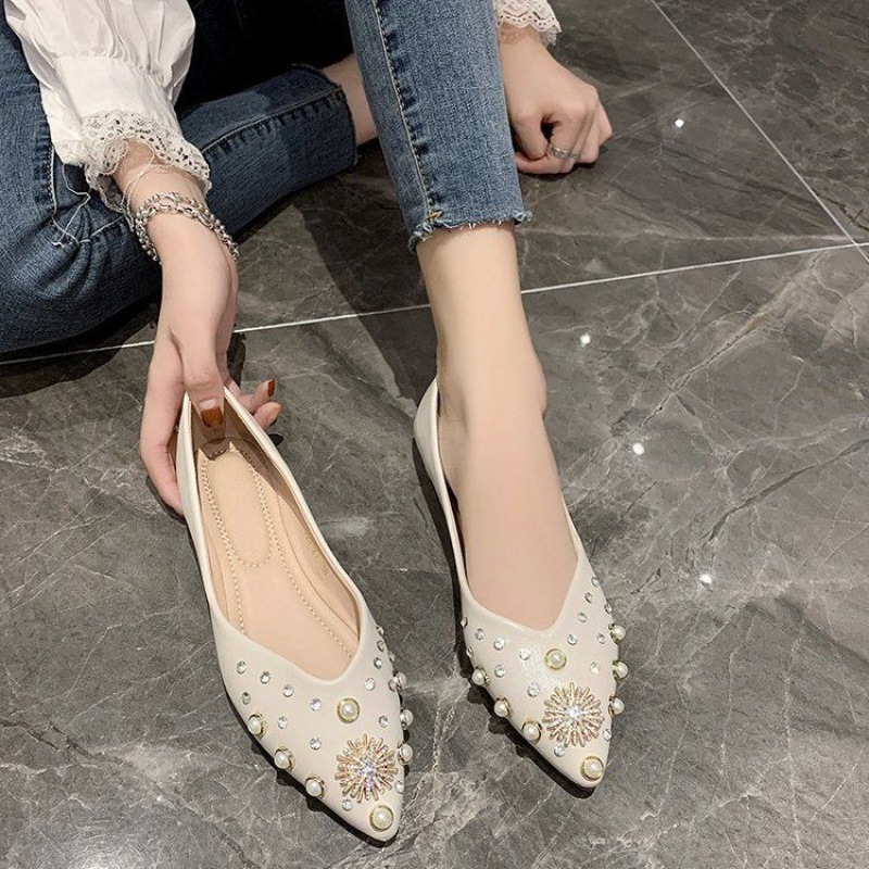 Women's All Match One Word Buckle Toe Stiletto Sandals