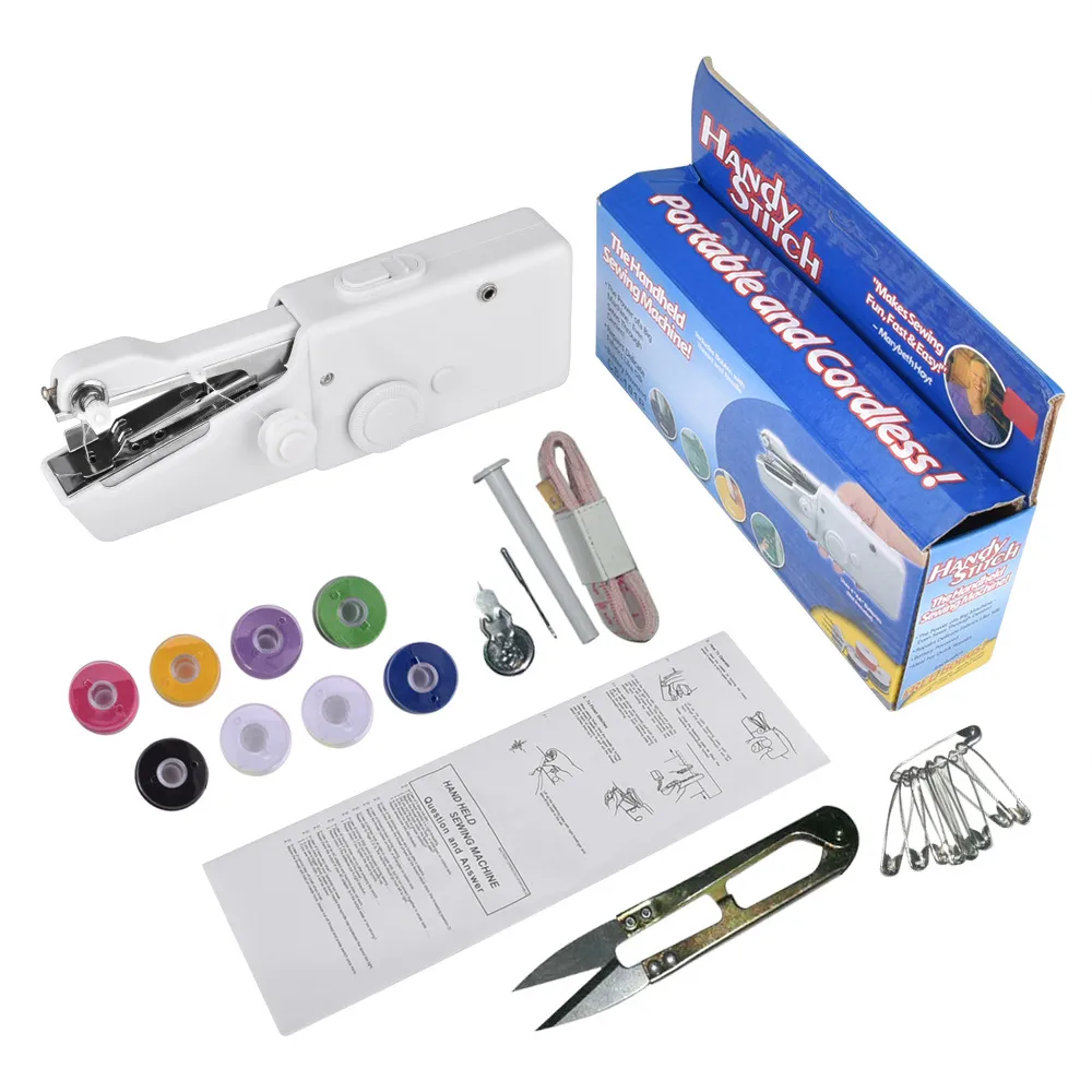 Handheld Electric Sewing Machine Set Black – image 8