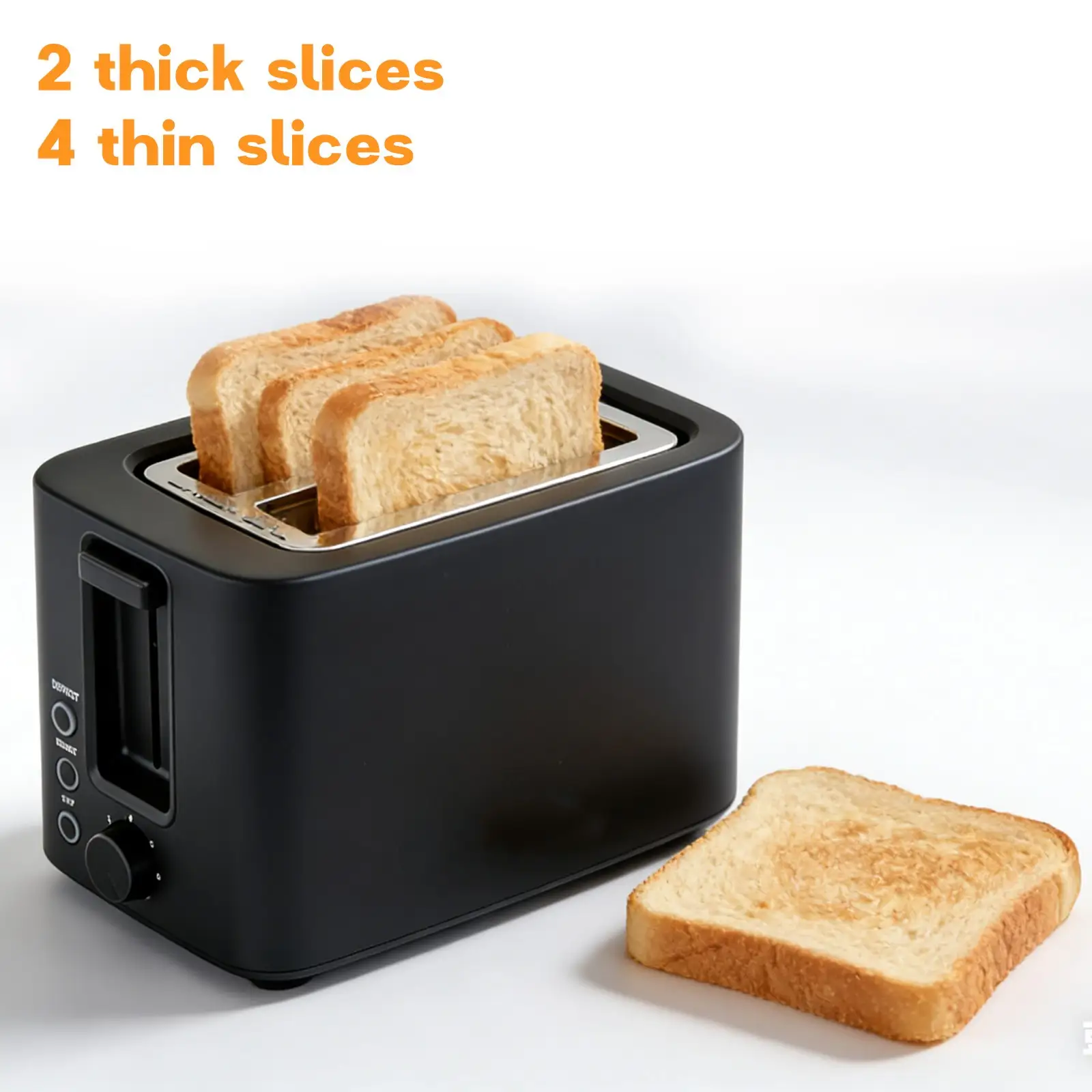 SliceToaster With 7 Level Defrost Reheat Extra Wide Slot