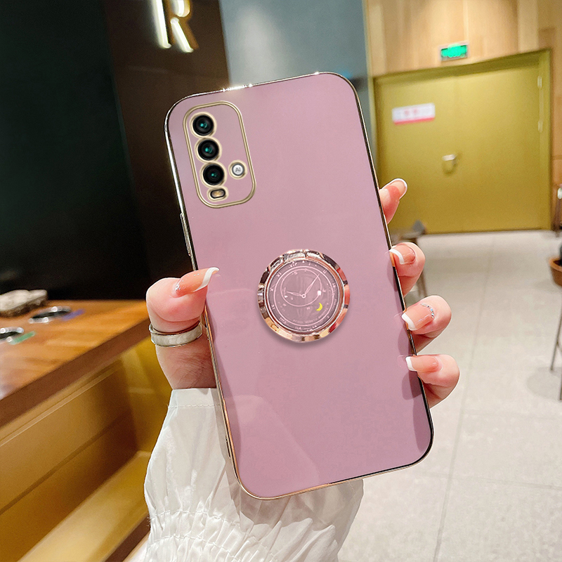 Creative Clock Finger Ring Bracket Protection Plating Anti-drop Silicone Protective Case - Image 13