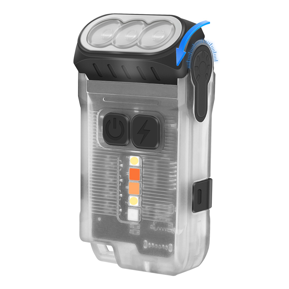 BORUiT V15 EDC Flashlight 1200LM LED Fluorescence Keychain Work Light — image 9