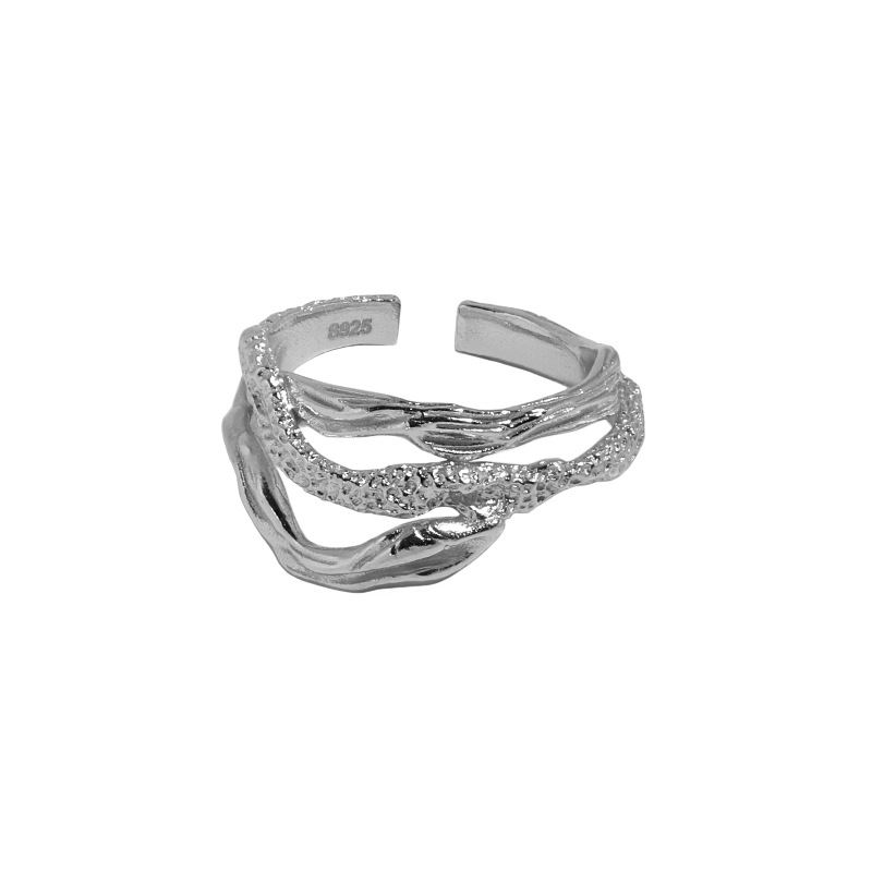 Title 2, Womens Sterling Silver Irregular Face Snake Pa...