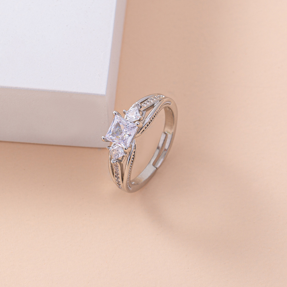 Adjustable Micro-set Zircon Ring