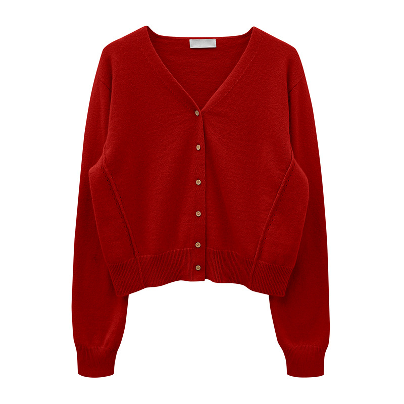 Title 9, Dames V-hals All-match Casual Gebreid Cardigan,...