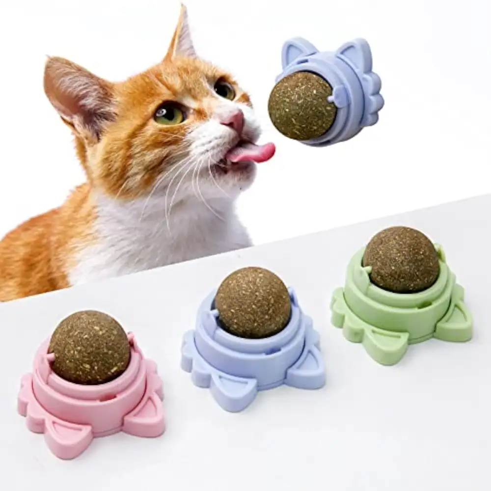 Catnip Balls That Stick on Wall for Cat Toys