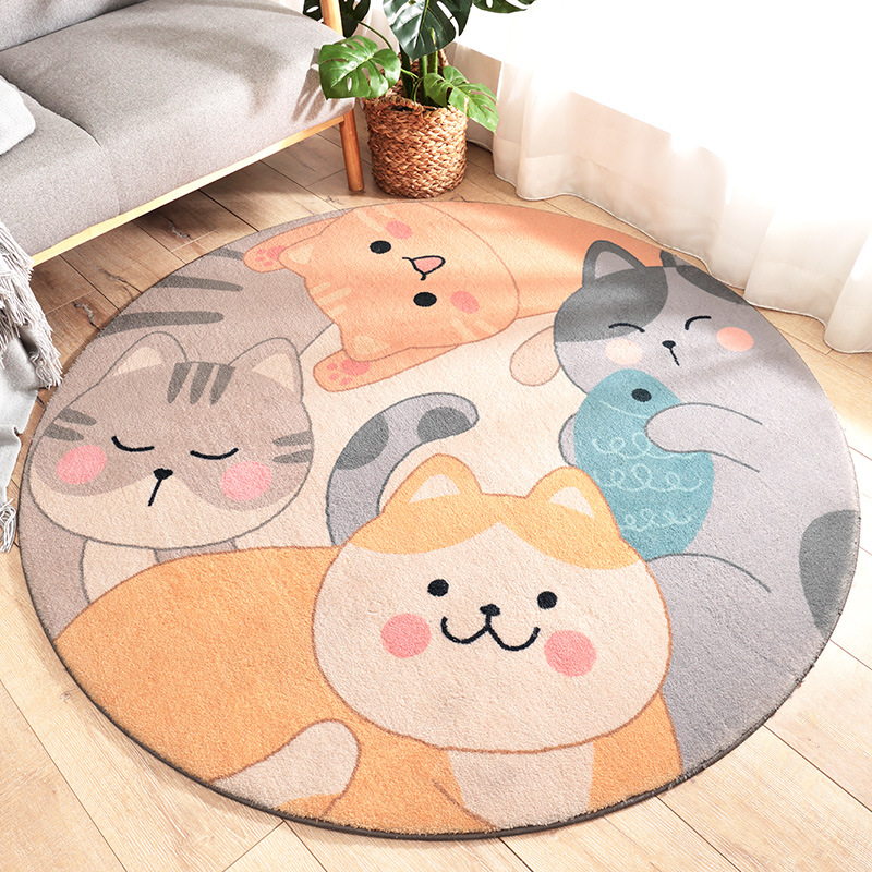 4d46424a 471b 4080 bfde 79ba3beaeda3 - Home Living Room Bedroom Bedside Round Floor Mat