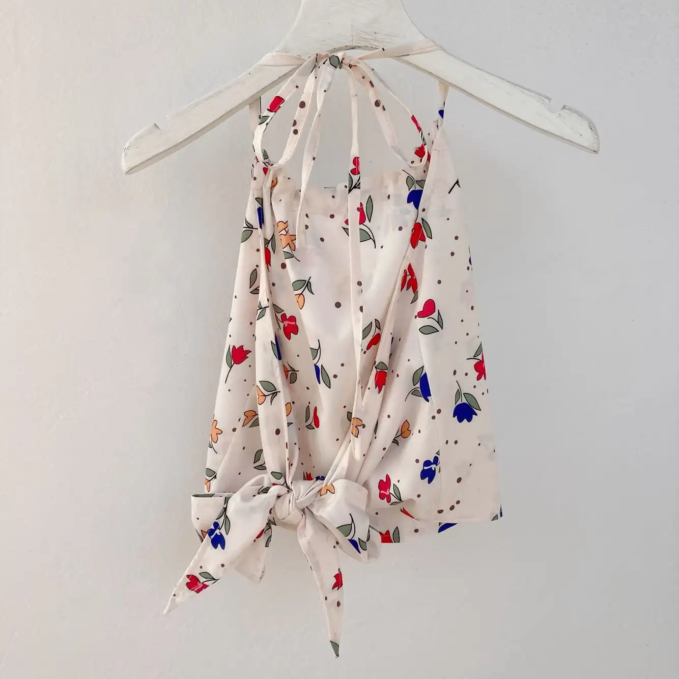 Halter Strap With Halter Neck Tie And Bow